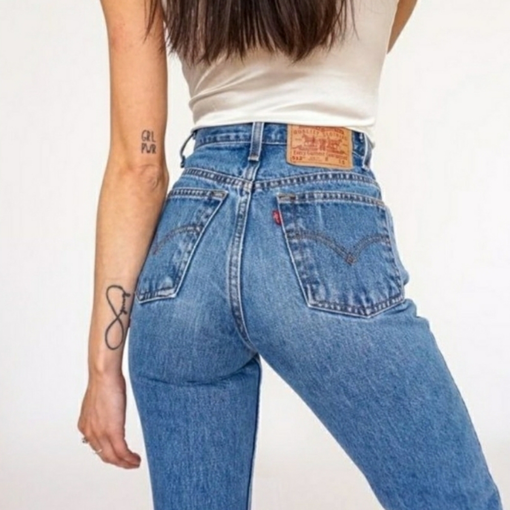 Vintage Levi's 512 Highrise Mom Jeans size 11 Med